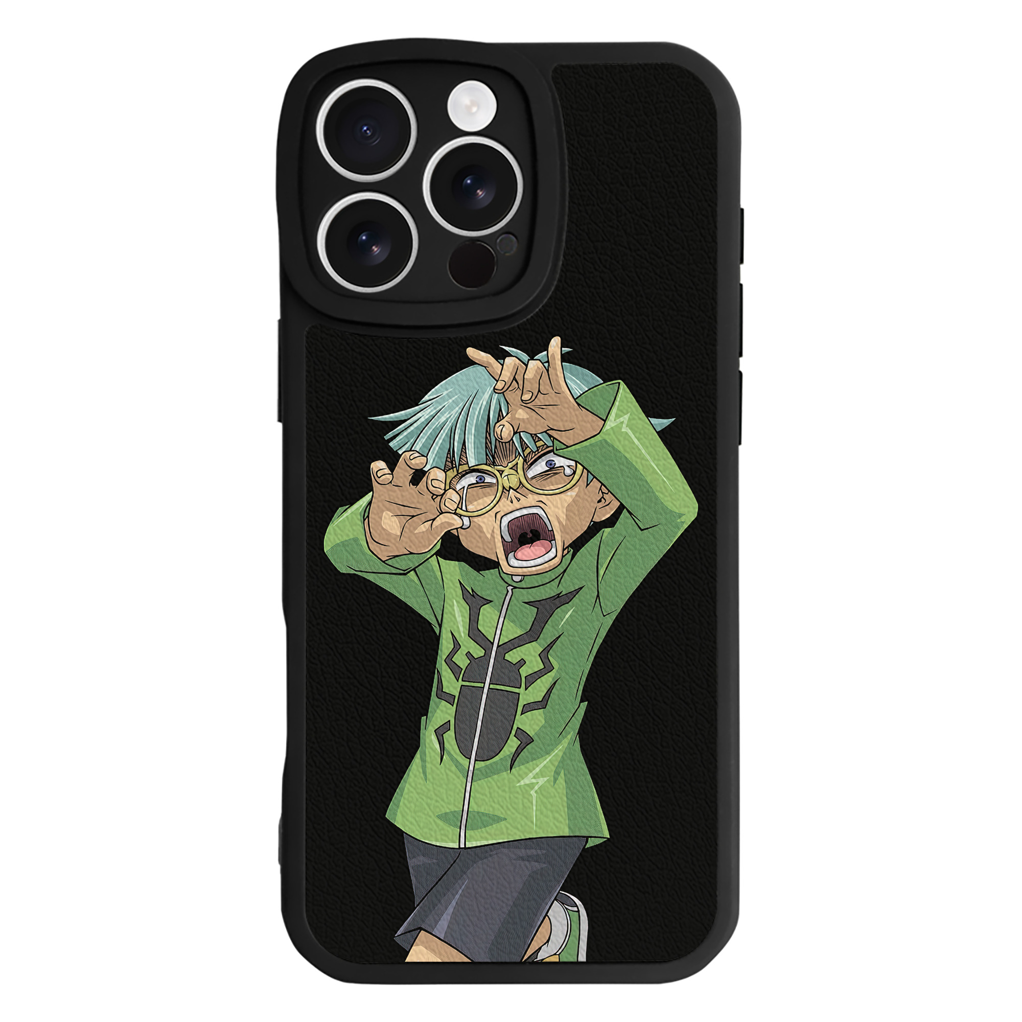 遊☆戯☆王 Yu-Gi-Oh! 【iPhone 16シリーズ対応】シリコンスマホケース（レザー調） 材質：シリコン